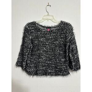 Vince Camuto Women's Eyelash Pullover Boat Neck Sweater-Size XS/Petite